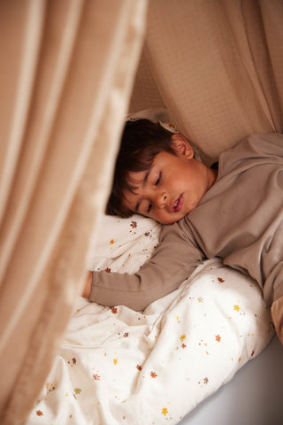 FILIBABBA - Junior Bettwäsche Set GOTS - Gemütliche Kastanien 🍂🌟