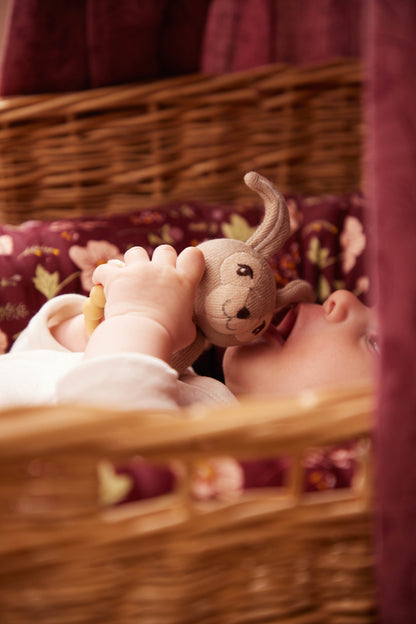 FILIBABBA - Henny Zajączek Grzechotka Teething - Miękka i Zabawna Radość 🐰✨