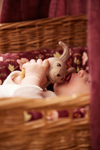 FILIBABBA - Henny Zajączek Grzechotka Teething - Miękka i Zabawna Radość 🐰✨