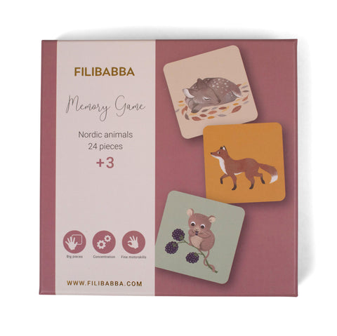 FILIBABBA - Nordic Animal Memory Game - Fun for All Ages 🦊🌟