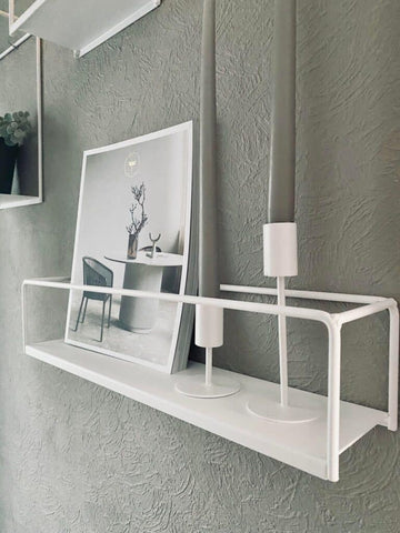 MIOMIO Set of 3 Shelves in Pristine White - A Symphony of Design and Functionality