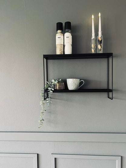 MIOMIO Double Black Shelf - Where Elegance Meets Utility