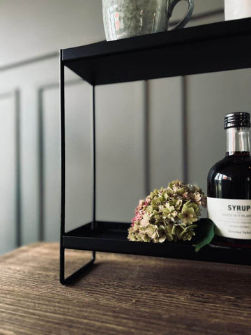 MIOMIO Double Black Shelf - Where Elegance Meets Utility