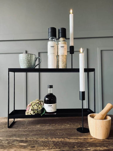 MIOMIO Double Black Shelf - Where Elegance Meets Utility