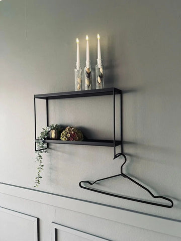 MIOMIO Double Black Shelf - Where Elegance Meets Utility