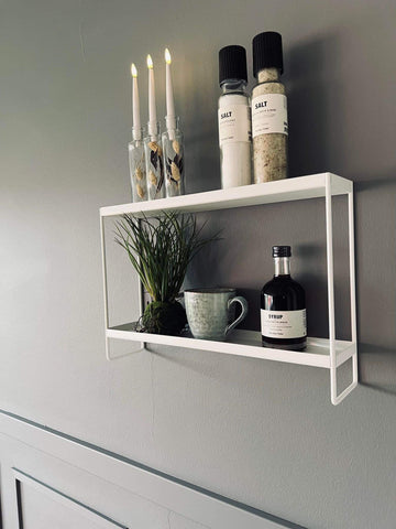 MIOMIO Double White Shelf - Versatility Meets Elegance