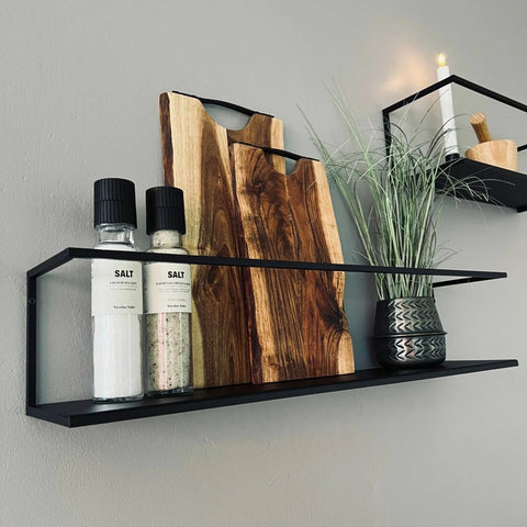 MIOMIO Duo Shelves in Sleek Black - Modern Aesthetics Meets Practicality