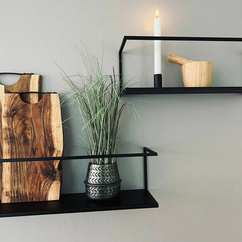 MIOMIO Duo Shelves in Sleek Black - Modern Aesthetics Meets Practicality