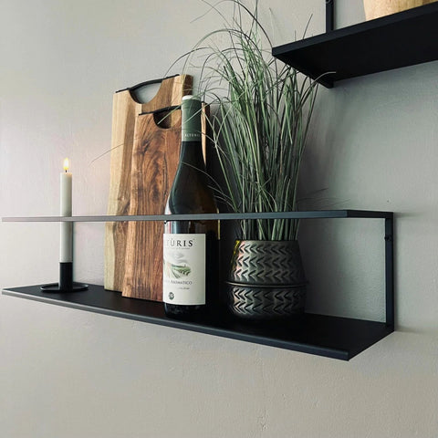 MIOMIO Duo Shelves in Sleek Black - Modern Aesthetics Meets Practicality