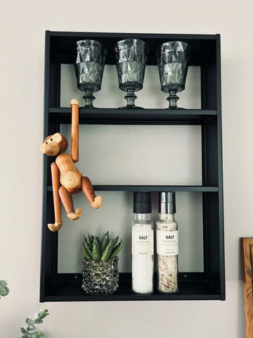 MIOMIO Small Shelf in Sleek Black - A Fusion of Elegance and Practicality