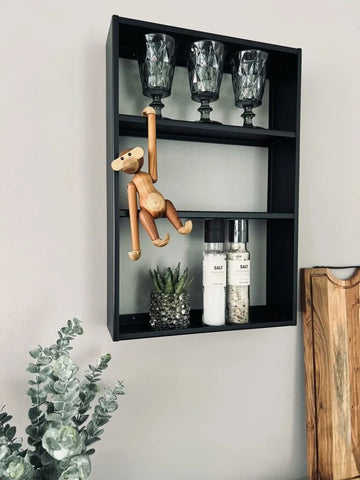 MIOMIO Small Shelf in Sleek Black - A Fusion of Elegance and Practicality