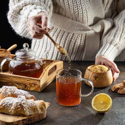 Olivenholz Salz- & Zuckerdose "Spicery" mit Löffel