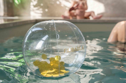 FILIBABBA - Ballon d'Eau en Or Pailleté - Étincelle & Jouez ! ✨🏖️