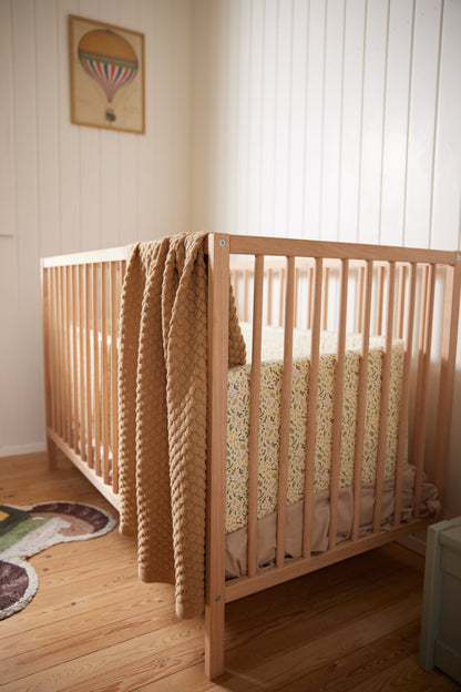 FILIBABBA - Stickad Babyfilt GOTS - Mysig Komfort för Små Barn 🌿👶