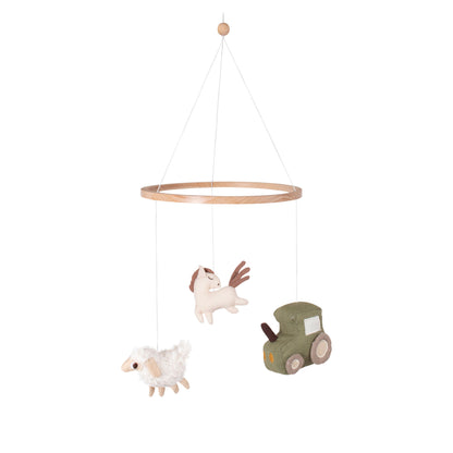 FILIBABBA - Granja Móvil de Lino Mágica - Encantadora Decoración para Guardería 🧸✨