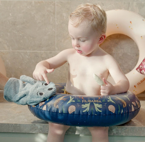 FILIBABBA - Gant de bain pour bébé - Amusement de bain avec un lapin 🐰🛁