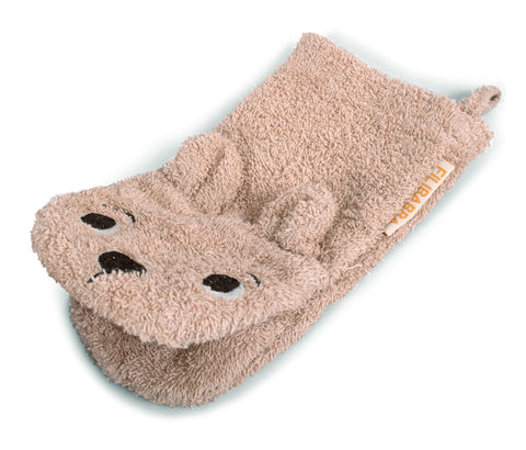FILIBABBA - Mitten de Lavage pour Bébé Ours - Douce Amusement pour l'Heure du Bain ! 🛁🐻