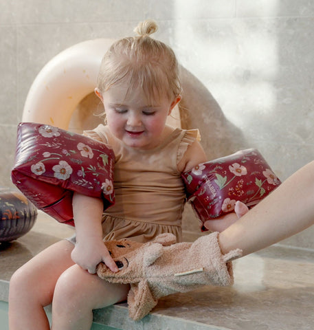 FILIBABBA - Mitten de Lavage pour Bébé Ours - Douce Amusement pour l'Heure du Bain ! 🛁🐻