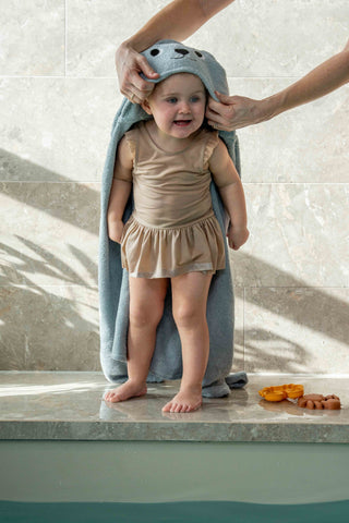 FILIBABBA - Ręcznik z kapturem z motywem królika - Przytulny komfort dla dzieci 🐰✨