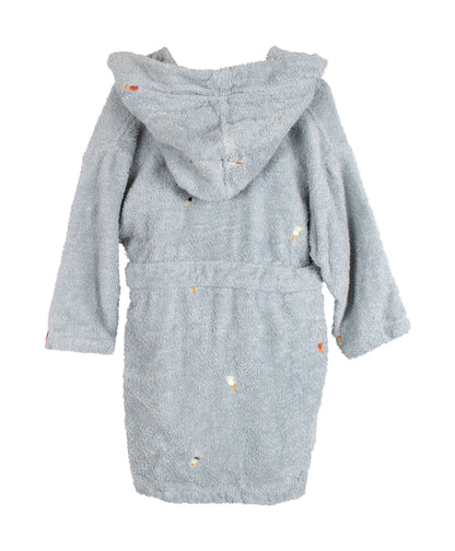 FILIBABBA - Kinderbadjas met Borduursel 3-4 Jaar GOTS - Gezellige Comfort 🌿👶