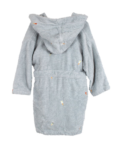 FILIBABBA - Kinderbadjas met Borduursel 3-4 Jaar GOTS - Gezellige Comfort 🌿👶