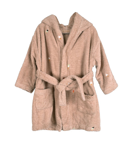 FILIBABBA - Kinderen Geborduurde Badjas 3-4 Jaar - Gezellig & Milieuvriendelijk 🌿✨