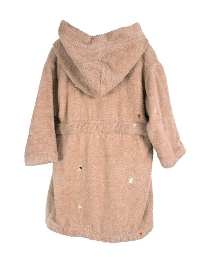 FILIBABBA - Kinderen Geborduurde Badjas 3-4 Jaar - Gezellig & Milieuvriendelijk 🌿✨