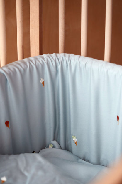 FILIBABBA - Spjälsängsskydd Cool Summer - Söta Drömmar Väntar 🌿✨