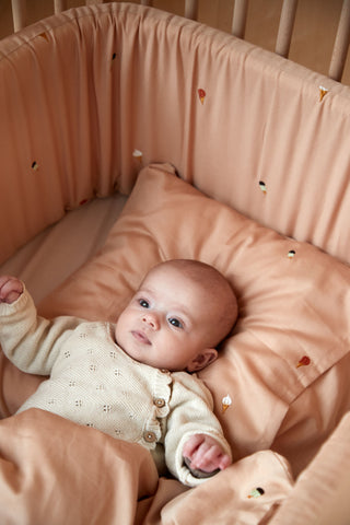  FILIBABBA - Snygg Sommar Broderad Sängkant - Söta Drömmar Väntar 🌟🍦