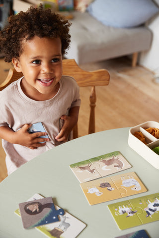 FILIBABBA - Förälder och Baby Pussel - Gårdsroligt för Barn! 🐄🧩