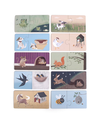 FILIBABBA - Hitta Mitt Hem Pussel - Roligt Djuräventyr 🧩✨