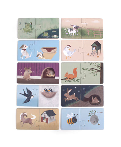 FILIBABBA - Hitta Mitt Hem Pussel - Roligt Djuräventyr 🧩✨