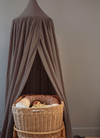 FILIBABBA - Навіс для ліжка кам'яного сірого кольору - Затишний сон магія 🌙✨