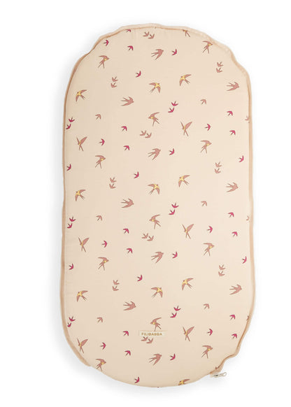 FILIBABBA - Babynest Dansende Svale Rose - Behagelig Komfort 🌿