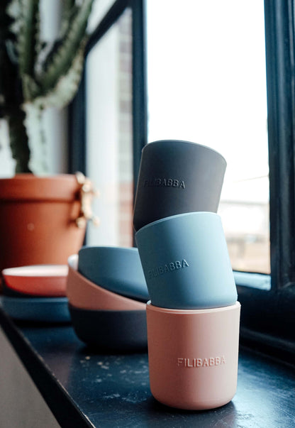 FILIBABBA - Silikonkopp Sett 2-Pack - Holdbar & Stilig for Barn 💙✨