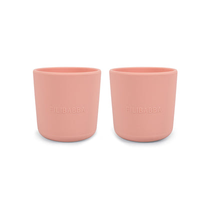 FILIBABBA - Silikonkopp-sett (2-pakke) - Perfekt for barn 🍑🥤