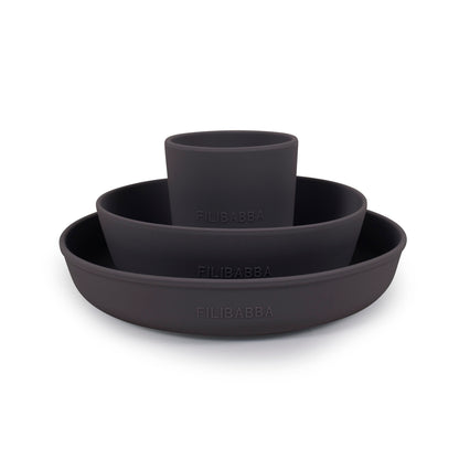 FILIBABBA - Silikone middagstallerkener sæt - Stilfuld & holdbar 🌟