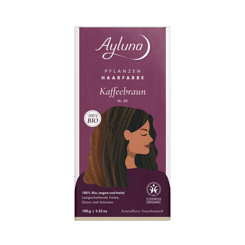 Ayluna - Coffee Brown Elegance - Organic Hair Color ☕🌿