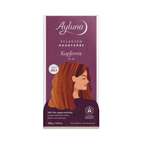 Ayluna - Tinte para el Cabello Rojo Cobre - Transformación de Color Vibrante ✨🌿