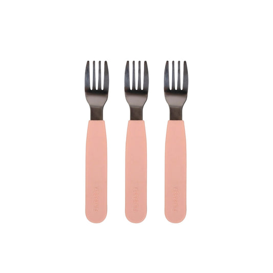 FILIBABBA - Silikone Gaffel Sæt 3-Pak - Perfekt til Børn! 🍑✨
