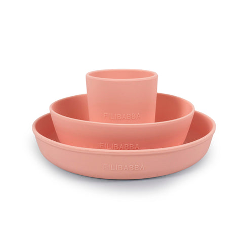 FILIBABBA - Silikone Middagsæt - Perfekt til Børn 🍽️✨