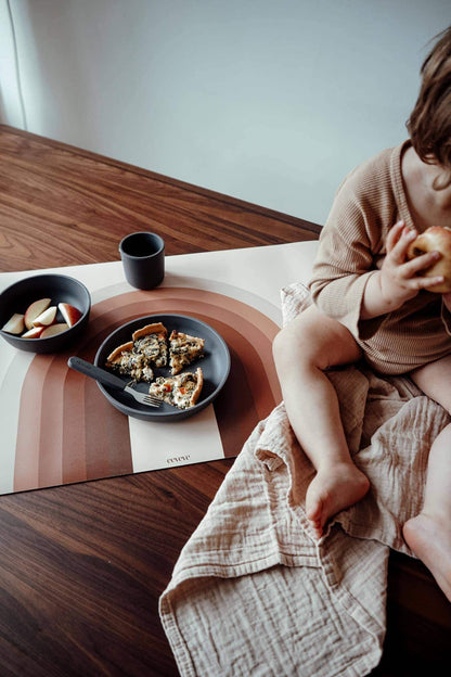 FILIBABBA - Silikone Tallerkensæt, 2-Pack - Praktisk Elegance til Børn 🍽️✨