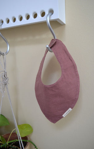 FILIBABBA - Bavaglino in mussola Rosa Polveroso - Essenziale per Neonati Biologico 🌿👶