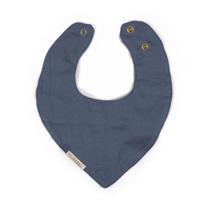 FILIBABBA - Muslin Bib Muddly Blue - Eco-Friendly Comfort 🌿