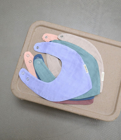 FILIBABBA - Muslin Bib Muddly Blue - Eco-Friendly Comfort 🌿