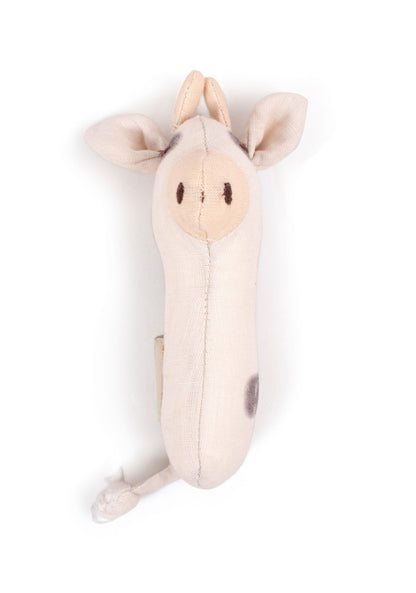 FILIBABBA - Carla koen Linned Rangle - Blød & Kærlig Babylegetøj 🐮✨