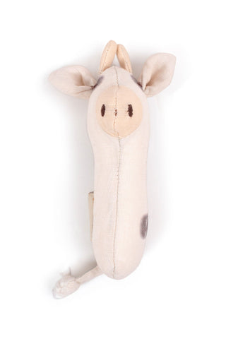 FILIBABBA - Carla koen Linned Rangle - Blød & Kærlig Babylegetøj 🐮✨