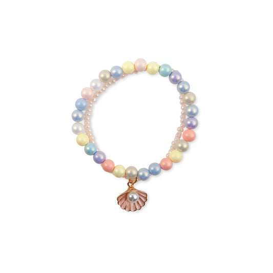 GREAT PRETENDERS - Armbånd Pastel Shell - Farverig Elegance til Enhver Lejlighed ✨🌼