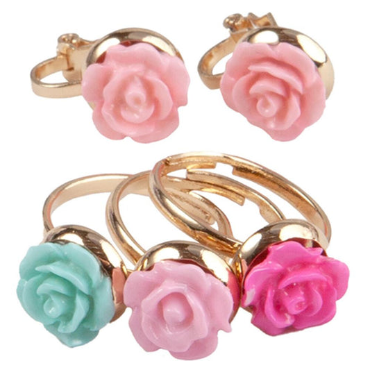 GREAT PRETENDERS - Bagues et Boucles d'oreilles Rose - Accessoires Élégants pour Chaque Occasion 🌹✨💍