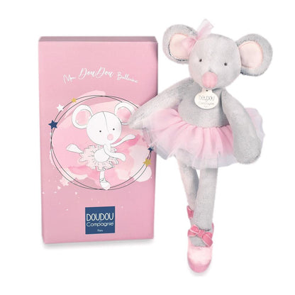 DOUDOU - Ballerina Mouse - Enchanting Gift for Dance Lovers! 🐭🎁